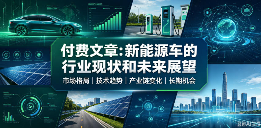 付费文章：新能原车的行业现状和未来展望-二当家网创资源站