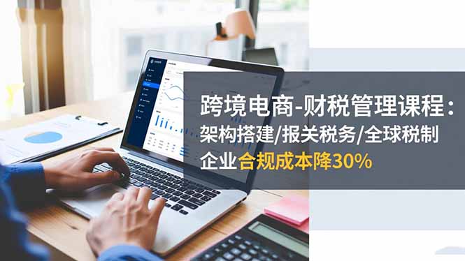 跨境电商-财税管理课程：架构搭建/报关税务/全球税制，企业合规成本降30%-二当家网创资源站