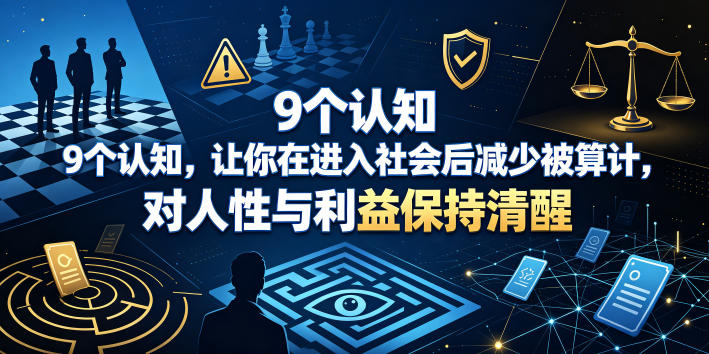 付费文章：9个认知，让你在进入社会后减少被算计，对人性与利益保持清醒-二当家网创资源站