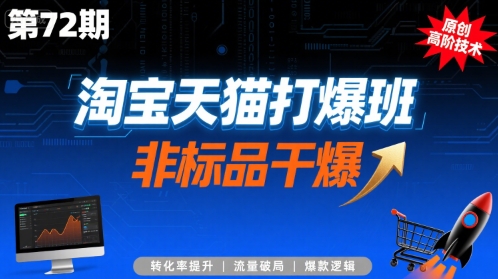 淘宝天猫打爆班原创高阶技术第72期，非标品干爆-二当家网创资源站
