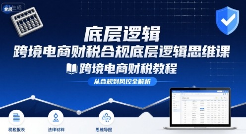 跨境电商财稅合规底层逻辑思维课-跨境电商财税教程-二当家网创资源站