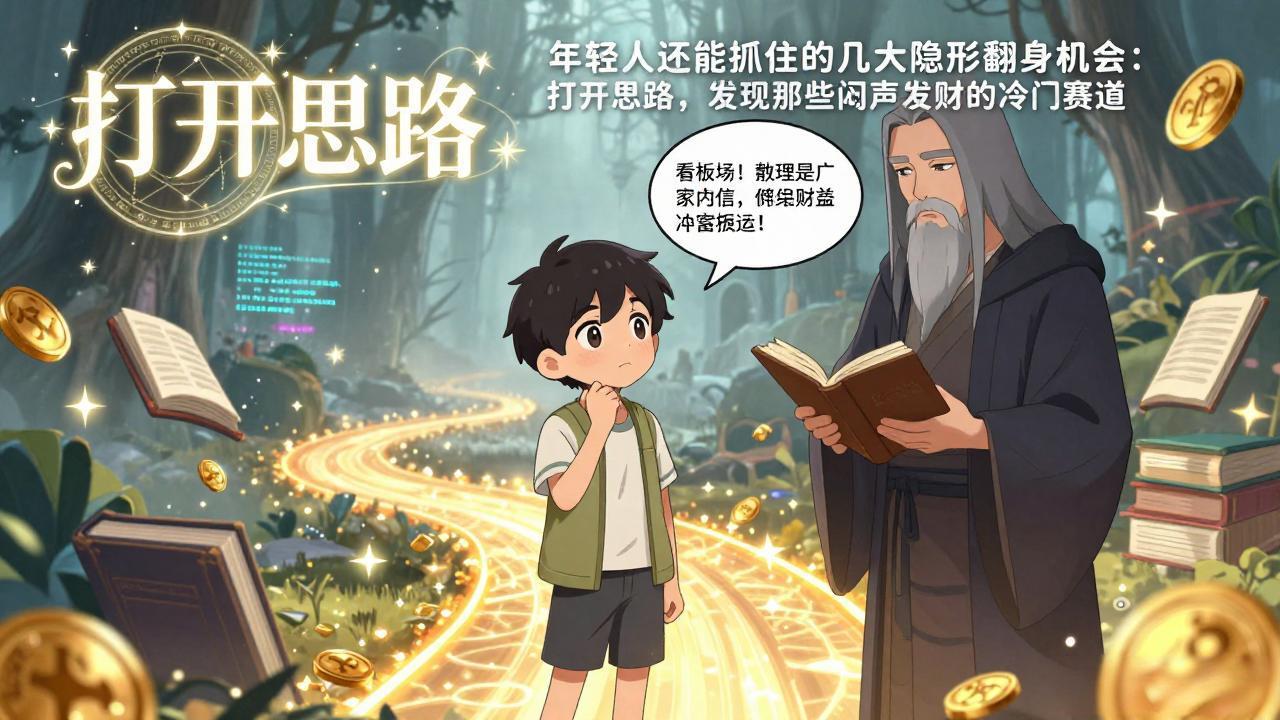 付费文1+2:年轻人还能抓住的几大隐形翻身机会:打开思路,发现那些闷声发财的冷门赛道-二当家网创资源站