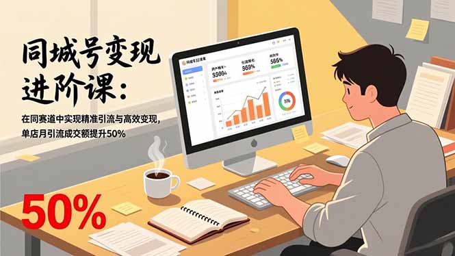 同城号变现进阶课：在同城赛道中实现精准引流与高效变现，单店月引流成交额提升50%-二当家网创资源站