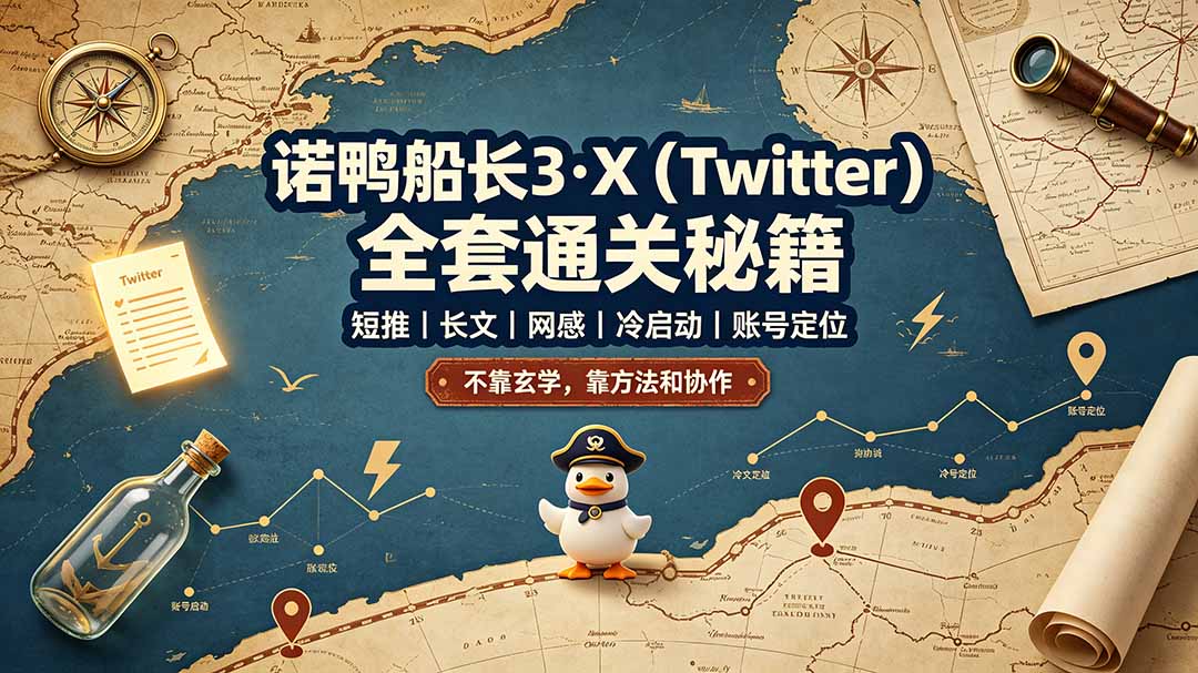 诺鸭船长3·X(Twitter-二当家网创资源站