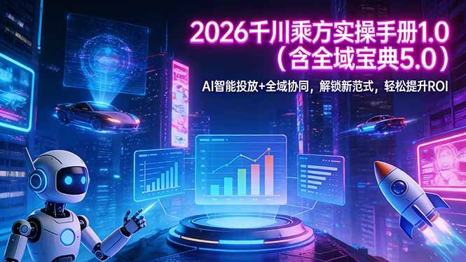 2026 千川乘方实操手册 1.0(含全域宝典 5.0-二当家网创资源站