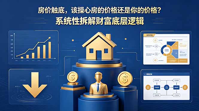付费文章：房价触底，该操心房的价格还是你的价格？系统性拆解财富底层逻辑-二当家网创资源站