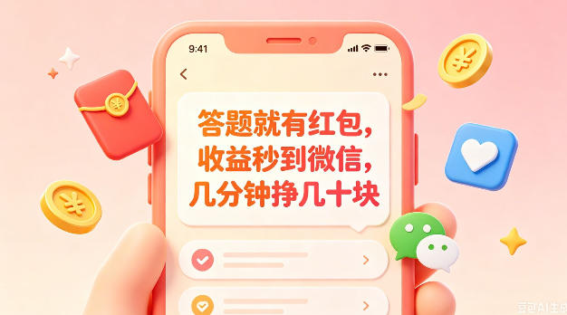 答题就有红包，收益秒到微信，几分钟挣几十块，学生党上班族宝妈都可以玩【揭秘】-二当家网创资源站