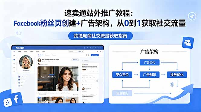 速卖通站外推广教程:Facebook粉丝页创建+广告架构,从0到1获取社交流量-二当家网创资源站