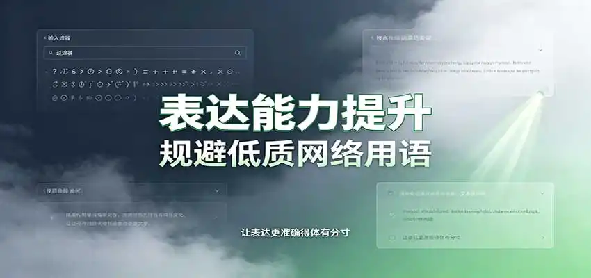 表达能力提升:语言塑造思想逻辑,规避低质网络用语,强化心智感知-二当家网创资源站