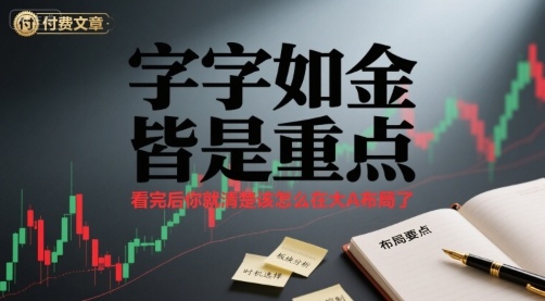 付费文章：字字如金 皆是重点， 看完后 你就清楚该怎么在大A布局了-二当家网创资源站