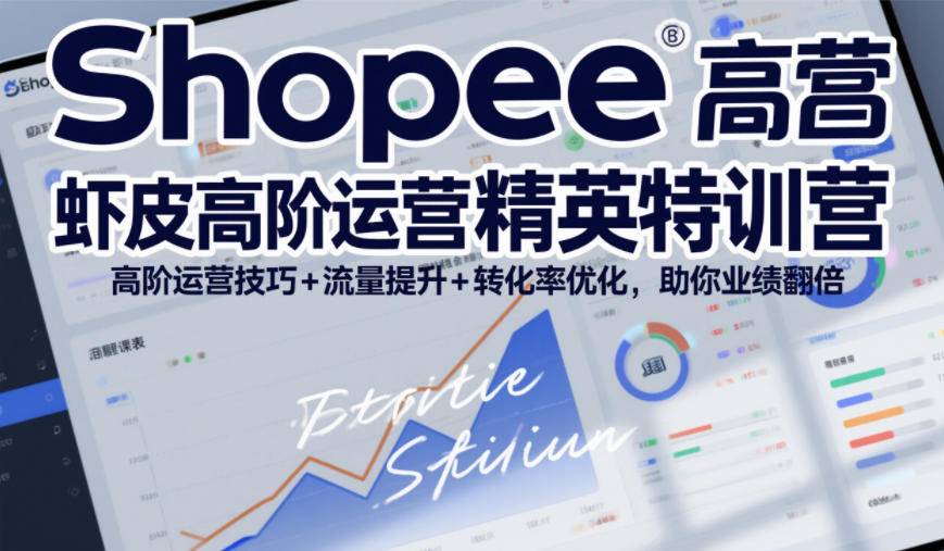 Shopee虾皮高阶运营精英特训营，高阶运营技巧+流量提升+转化率优化，助你业绩翻倍(更新26年7月)-二当家网创资源站