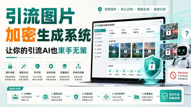 引流图片加密生成系统,让你的引流AI也束手无策-二当家网创资源站