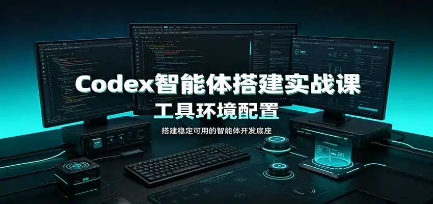 Codex智能体搭建实战课：工具环境配置，自定义技能开发，多业务自动化教学-二当家网创资源站