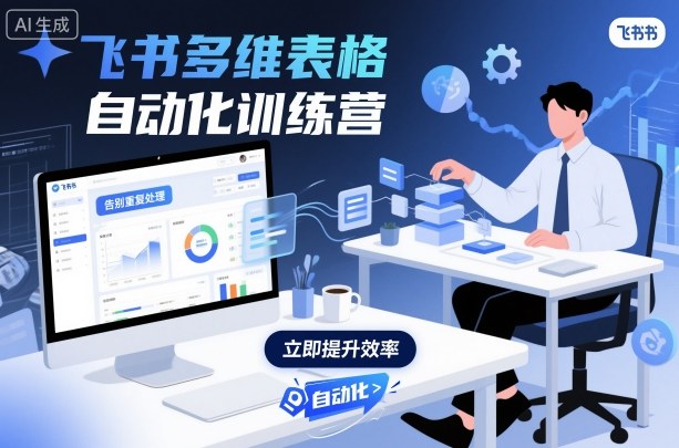 飞书多维表格自动化训练营，手把手教你告别重复处理，用多维表格开启高效办公新模式-二当家网创资源站