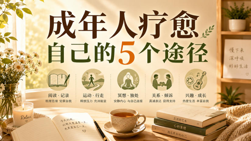 付费文章:成年人疗愈自己的5个途径-二当家网创资源站
