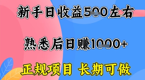 全年可变现项目，收益高无门槛，正规项目，长期可做，一天收益1k+一台电脑在家创业【揭秘】-二当家网创资源站