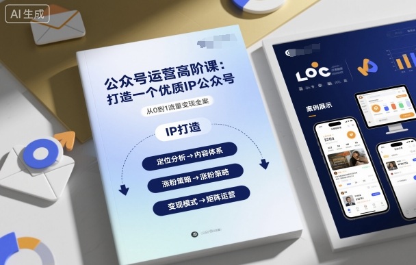 公众号运营高阶课，打造一个优质IP公众号-二当家网创资源站