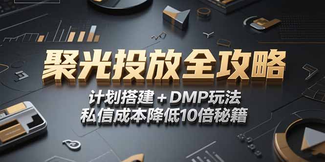 2025小红书聚光投放全攻略，计划搭建+DMP玩法，私信成本降低10倍秘籍-二当家网创资源站