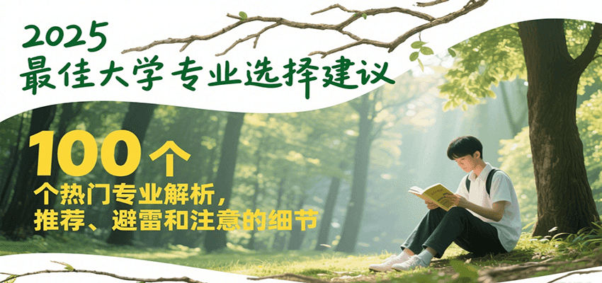 2025最佳大学专业选择建议，100个热门专业解析，推荐、避雷和注意的细节-二当家网创资源站