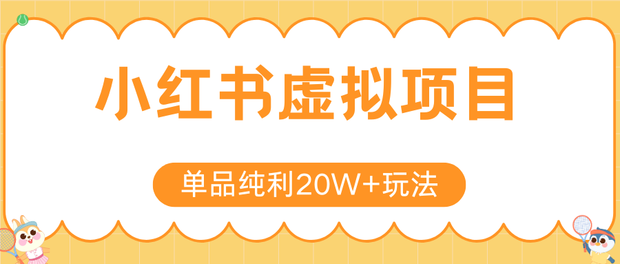 小红书虚拟电商新玩法，实现单品纯利20W+，可矩阵放大操作！-二当家网创资源站