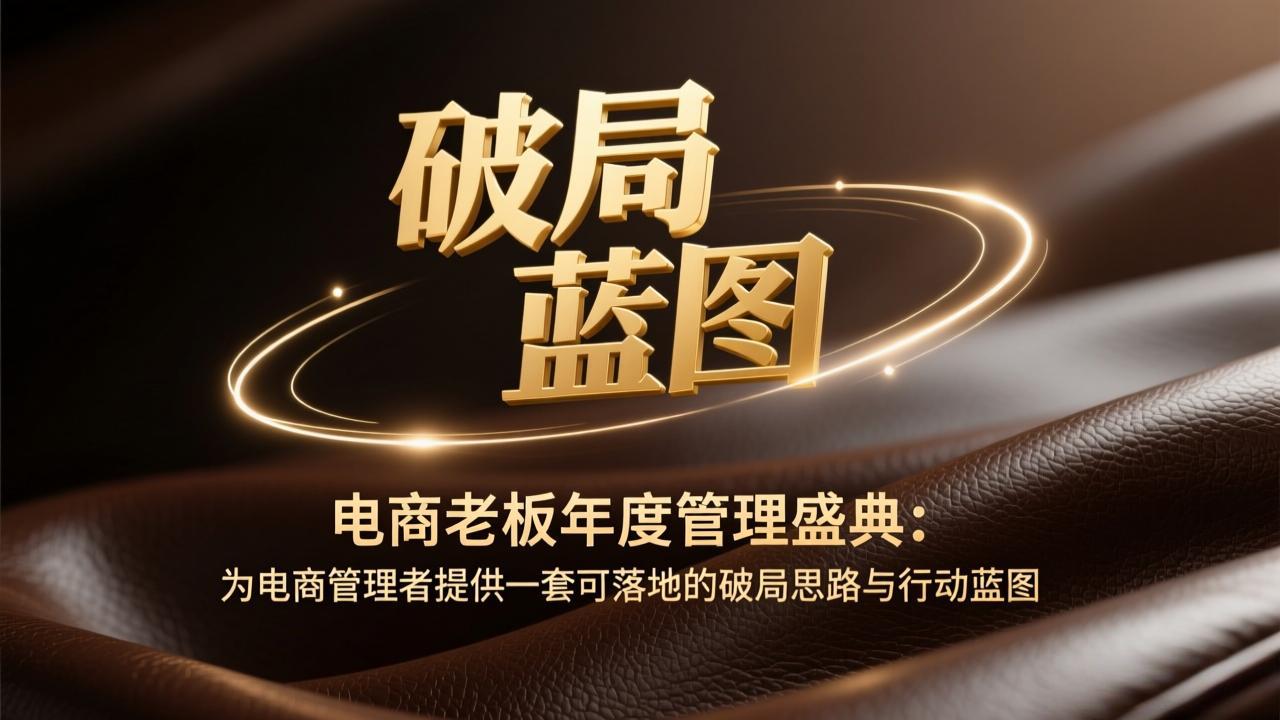电商老板年度管理盛典：为电商管理者提供一套可落地的破局思路与行动蓝图-二当家网创资源站