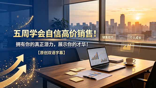 五周学会自信高价销售！拥有你的真正潜力，展示你的才华！【原创双语字幕】-二当家网创资源站