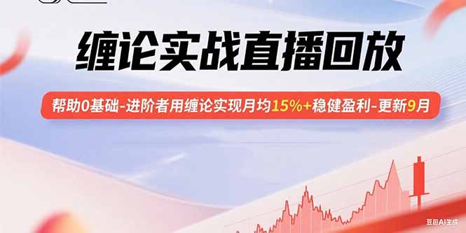 缠论实战直播回放：帮助0基础-进阶者用缠论实现月均15%+稳健盈利-更新9月-二当家网创资源站