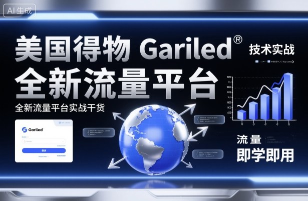 美国得物Gariled技术实战，全新流量平台实战干货，即学即用-二当家网创资源站