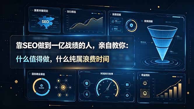 靠SEO做到一亿战绩的人，亲自教你：什么值得做，什么纯属浪费时间【原创双语字幕】-二当家网创资源站