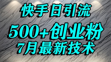 创业粉怎么打？快手精准引流创业粉，宝妈群体日进500+精准流量-二当家网创资源站