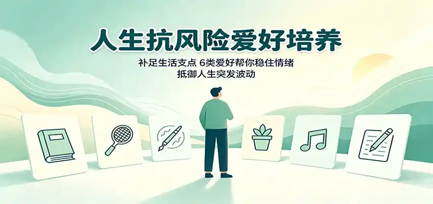 人生抗风险爱好培养:补足生活支点,6类爱好帮你稳住情绪,抵御人生突发波动-二当家网创资源站