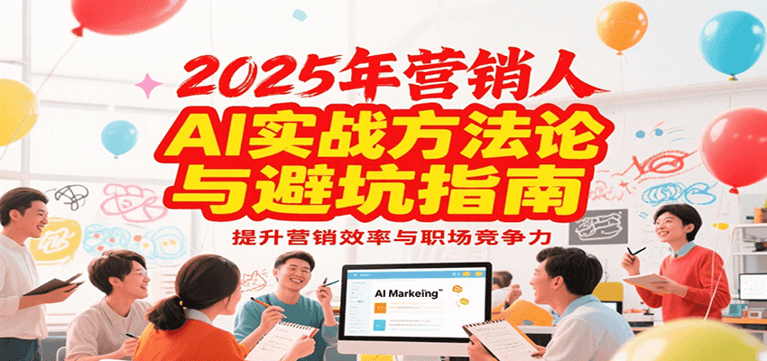 2025年营销实战方法论与避坑指南，利用AI提升营销效率与职场竞争力-二当家网创资源站