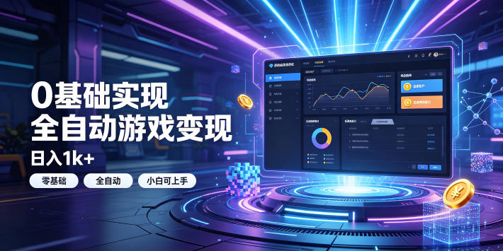 0基础实现全自动游戏变现,日入1k+,小白直接上手搞钱!【揭秘】-二当家网创资源站