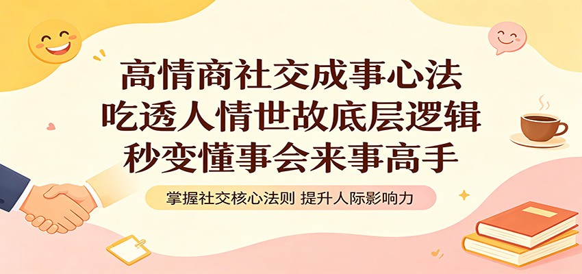 高情商社交成事心法：吃透人情世故底层逻辑，秒变懂事会来事高手-二当家网创资源站