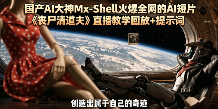 国产AI大神Mx-Shell火爆全网的AI短片《丧尸清道夫》直播教学回放+提示词-二当家网创资源站