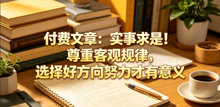付费文章：实事求是！尊重客观规律，选择好方向努力才有意义-二当家网创资源站