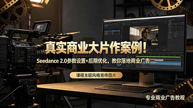 真实商业大片作案例！Seedance 2.0参数设置+后期优化，教你落地商业广告-二当家网创资源站