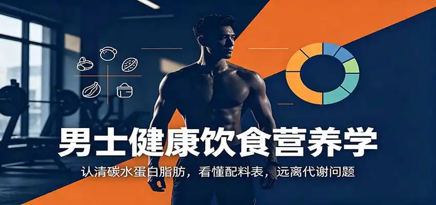 男士健康饮食营养学:认清碳水蛋白脂肪,看懂配料表,远离代谢问题-二当家网创资源站