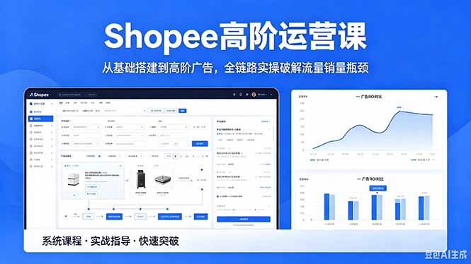 Shopee高阶运营课-2026年5月更新,从基础搭建到高阶广告,全链路实操破解流量销量瓶颈-二当家网创资源站