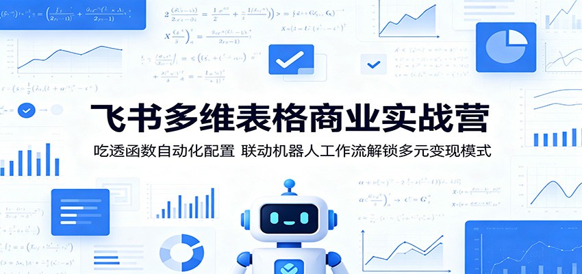 飞书多维表格商业实战营：吃透函数自动化配置，联动机器人工作流解锁多元变现模式-二当家网创资源站