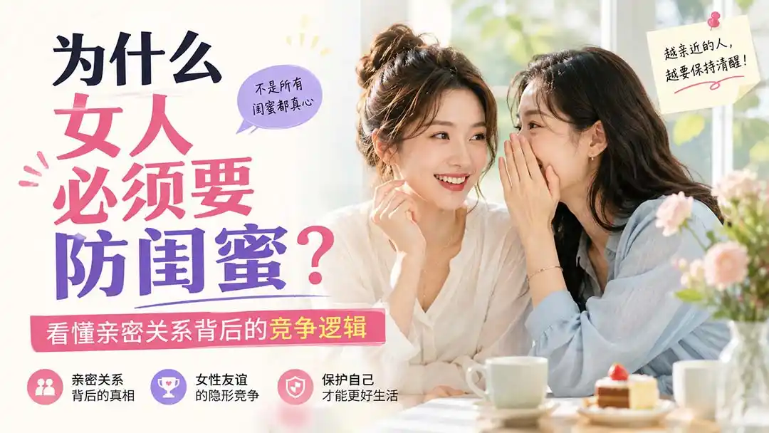 付费文章:为什么女人必须要防闺蜜?看懂亲密关系背后的竞争逻辑-二当家网创资源站