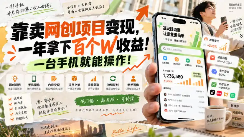 网创小程序虚拟资料变现，一年拿下百万收益，一部手机就可以做，0成本变现副业！-二当家网创资源站