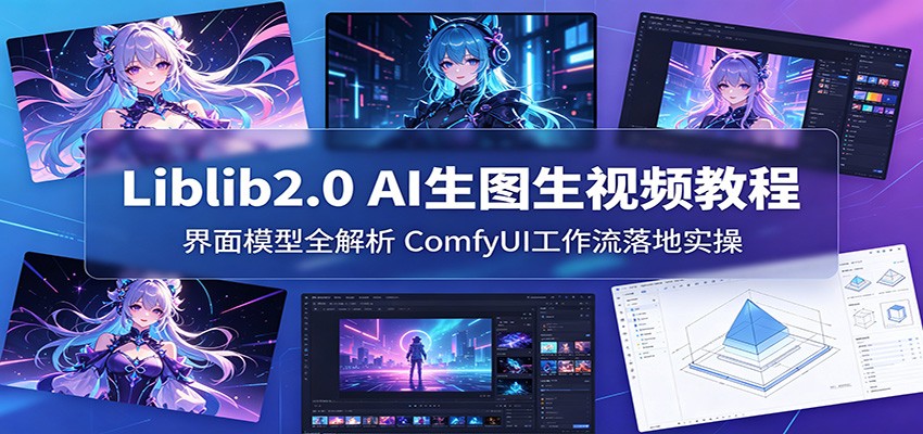 Liblib2.0 AI生图生视频教程：界面模型全解析，ComfyUI工作流落地实操-二当家网创资源站