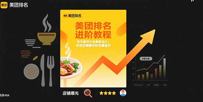 美团排名进阶教程：专为餐饮行业商家设计，实现店铺曝光和流量提升-二当家网创资源站