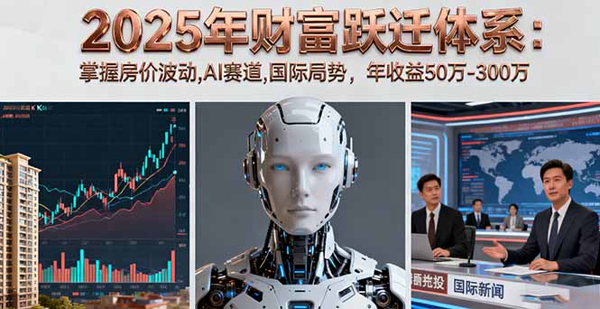 2025年财富跃迁体系：掌握房价波动,AI赛道,国际局势，年收益50万-300万-二当家网创资源站