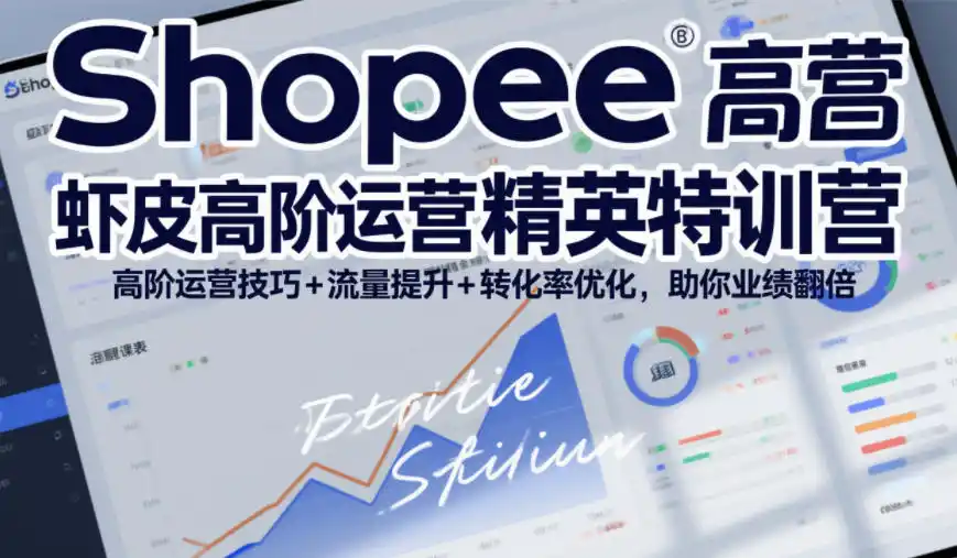 Shopee虾皮高阶运营精英特训营,高阶运营技巧+流量提升+转化率优化,助你业绩翻倍(更新26年9月)-二当家网创资源站