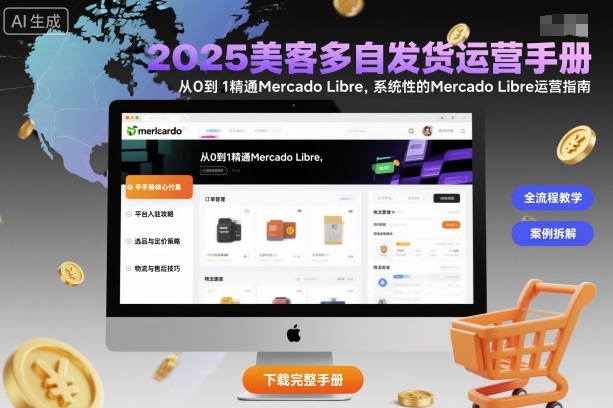 2025美客多自发货运营手册：从0到1精通Mercado Libre，系统性的Mercado Libre运营指南-二当家网创资源站