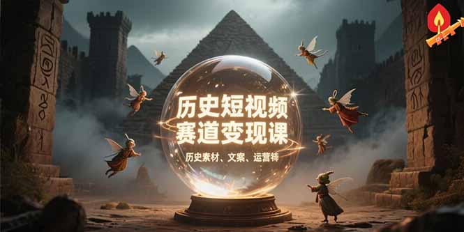 历史短视频赛道变现课，百集素材库应用，文案剪辑技巧，账号运营全案-二当家网创资源站
