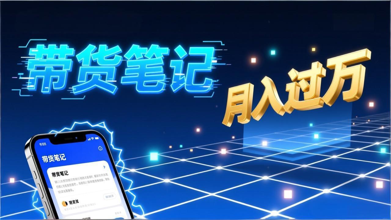 小红书爆款笔记带货实战：拆解封面标题正文全要素，手把手教你单篇笔记带货月入过万-二当家网创资源站