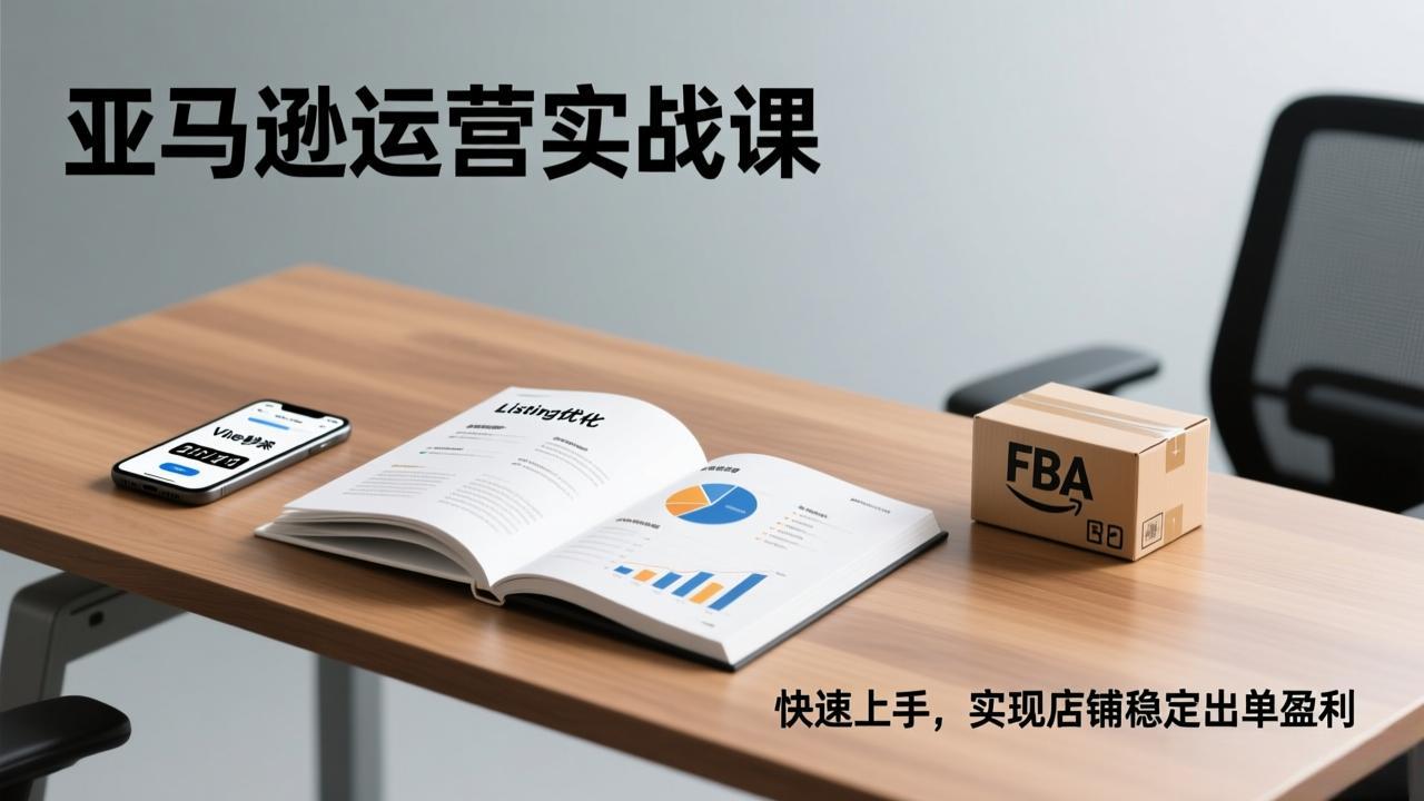 亚马逊运营实战课,Listing优化、Vine秒杀、FBA发货,快速上手,实现店铺稳定出单盈利-二当家网创资源站